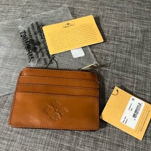 Patricia nash tan cassis ID wallet RFID NWT
